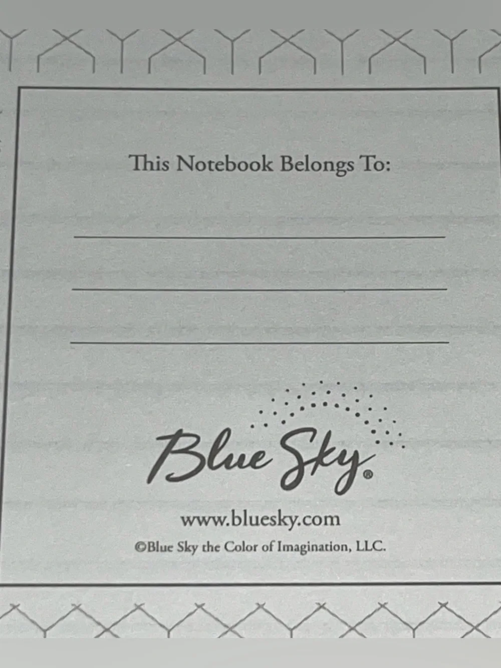 Blue Sky Professional Hardcover Executive Notebook, 160 Ruled Pages NEW!